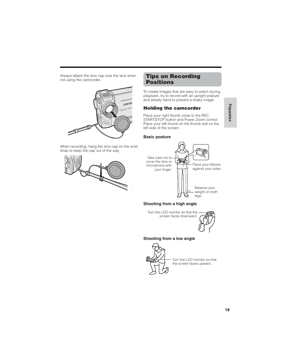 Tips on recording positions | Sharp VL-NZ150U User Manual | Page 33 / 112