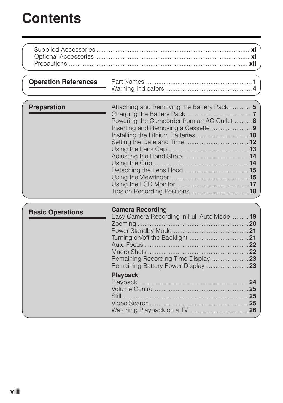Sharp VL-Z1U User Manual | Page 8 / 103