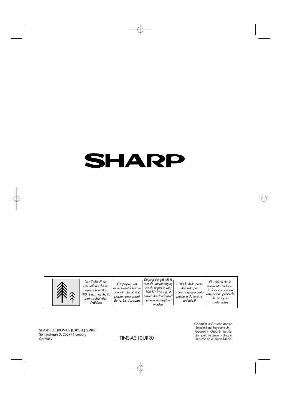 Tins-a310urr0 | Sharp R-963S User Manual | Page 44 / 45