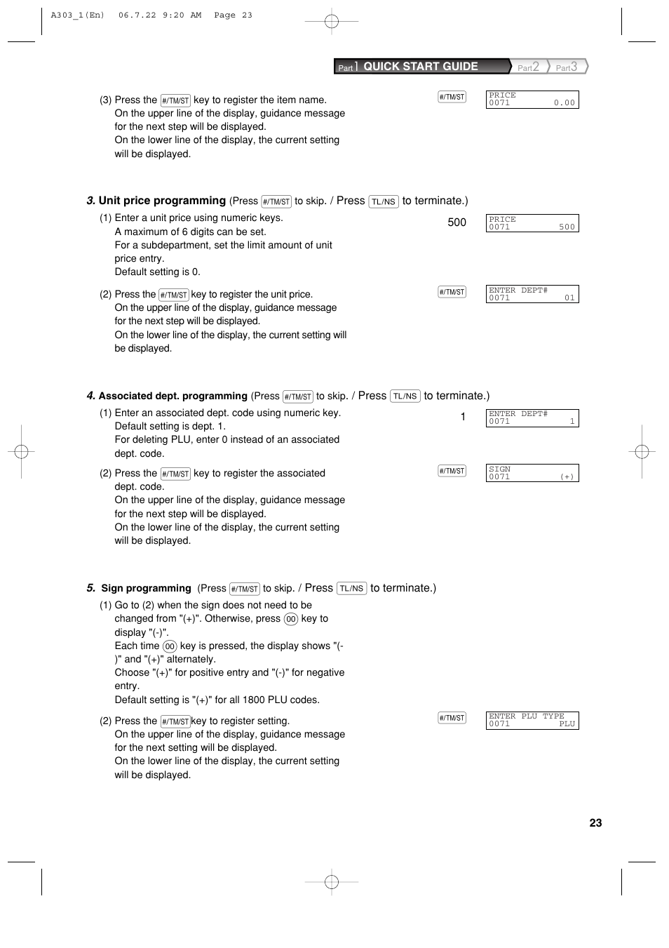 Sharp XE-A303 User Manual | Page 25 / 104