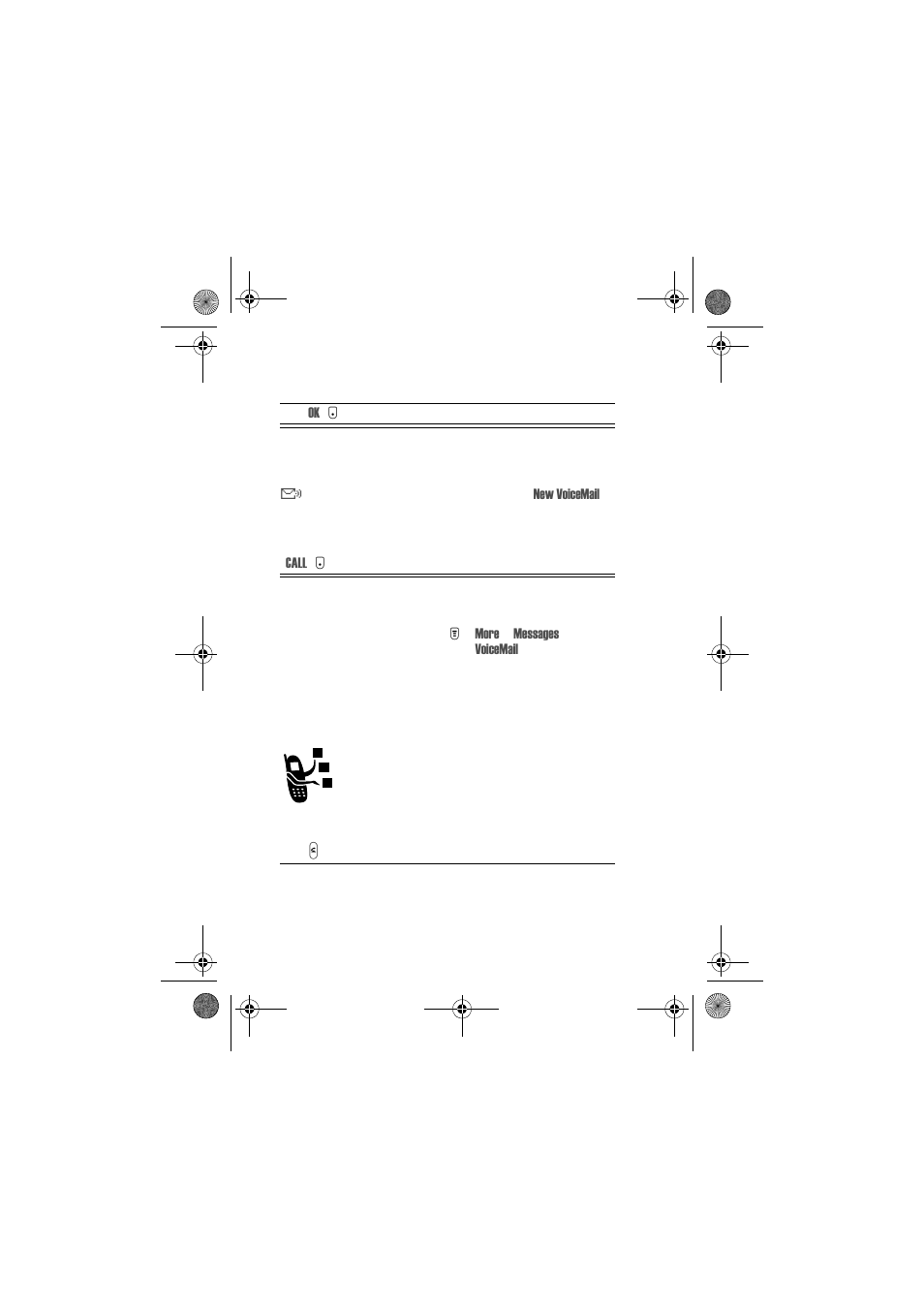 Using call waiting, Receive a voicemail message, Listen to a voicemail message | Motorola Talkabout 720i User Manual | Page 59 / 85