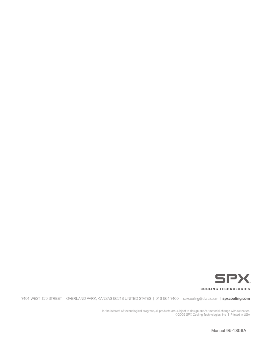 SPX Cooling Technologies MARLEY CLASS 800 User Manual | Page 28 / 28