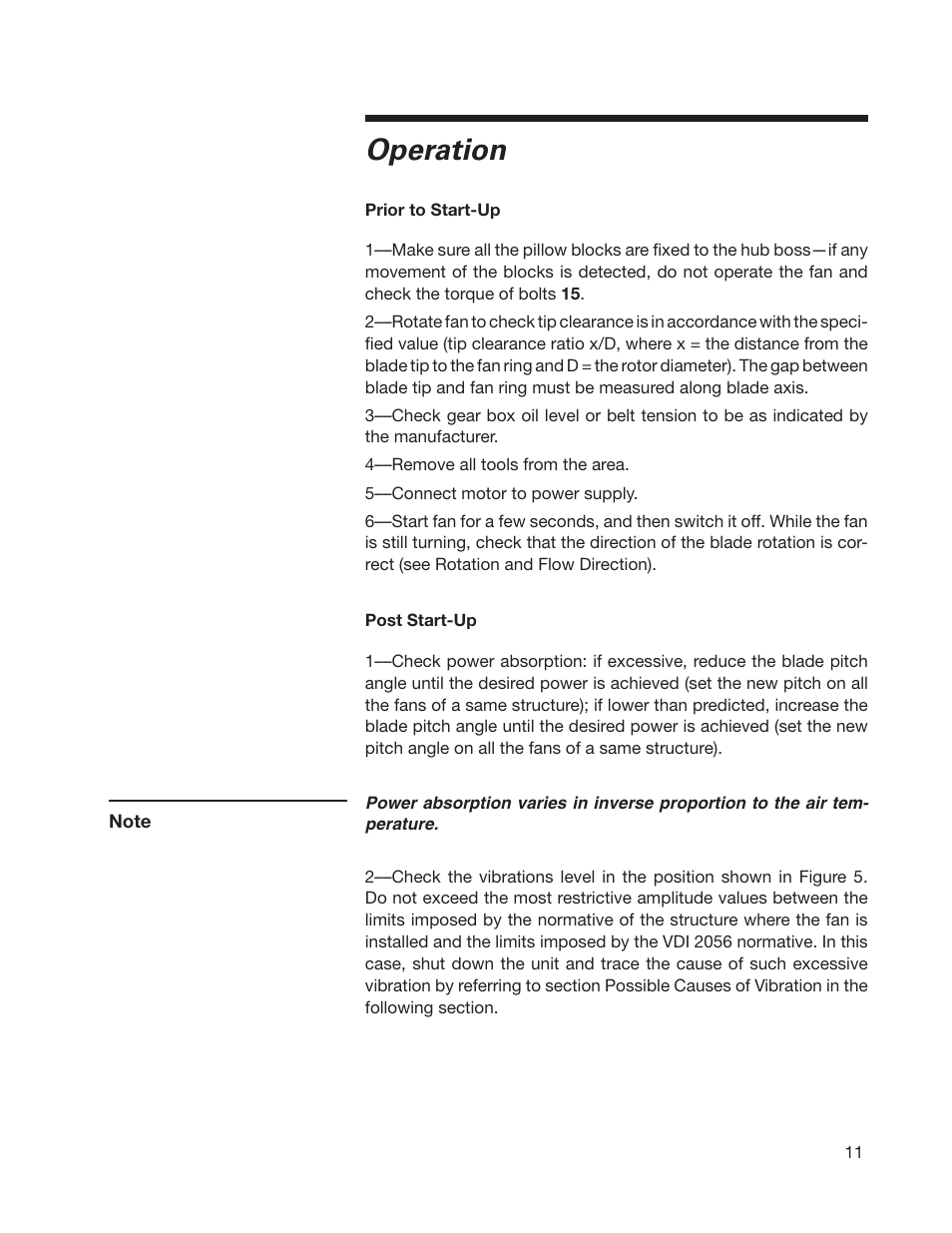 Operation | SPX Cooling Technologies MARLEY 07-1126 User Manual | Page 11 / 20