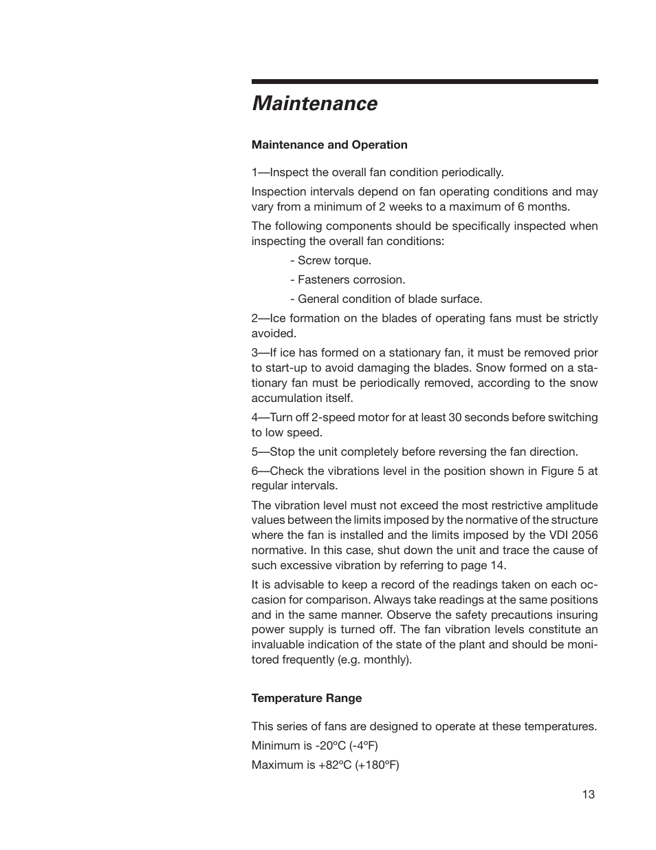 Maintenance | SPX Cooling Technologies MARLEY 07-1126 User Manual | Page 13 / 20