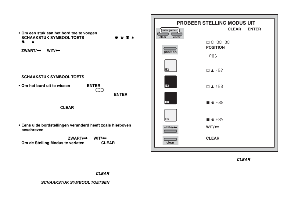 Probeer stelling modus uit | Saitek Chess Explorer User Manual | Page 116 / 119
