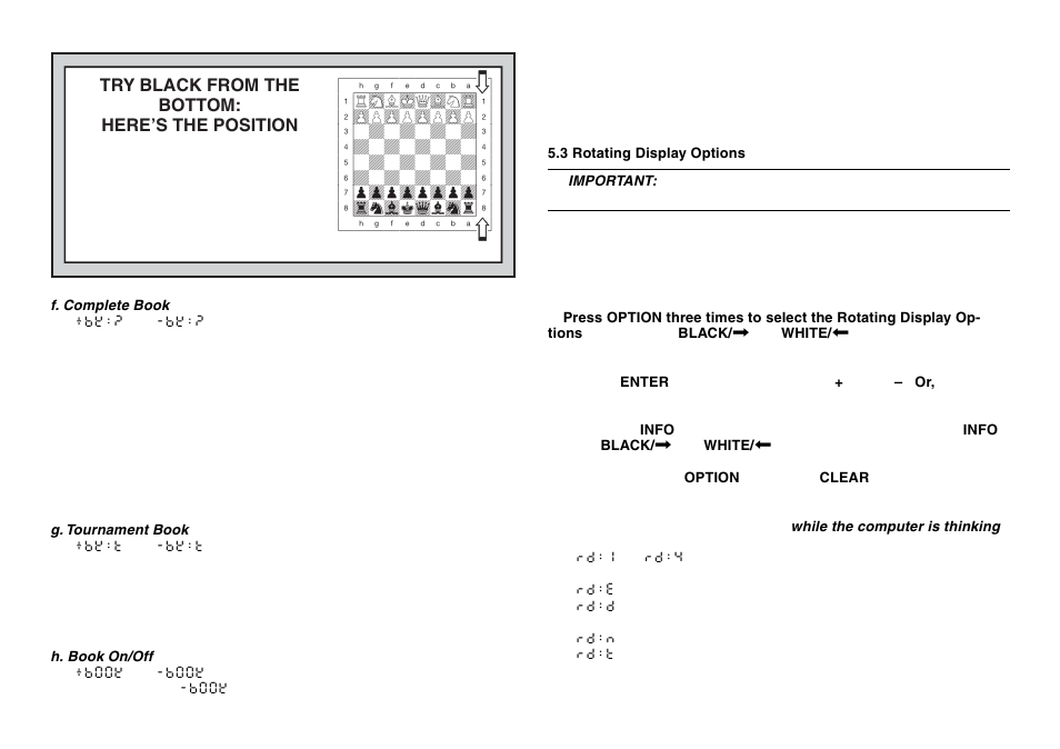 Try black from the bottom: here’s the position | Saitek Chess Explorer User Manual | Page 16 / 119