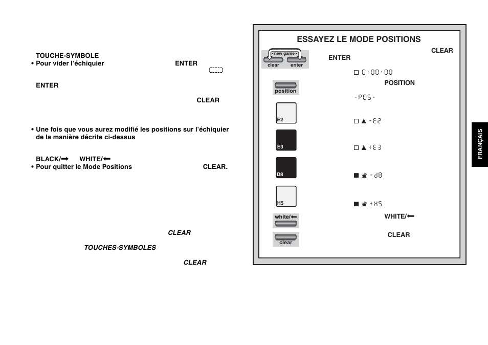 Essayez le mode positions | Saitek Chess Explorer User Manual | Page 57 / 119