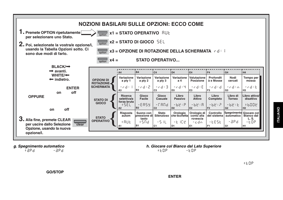 Nozioni basilari sulle opzioni: ecco come | Saitek Chess Explorer User Manual | Page 73 / 119