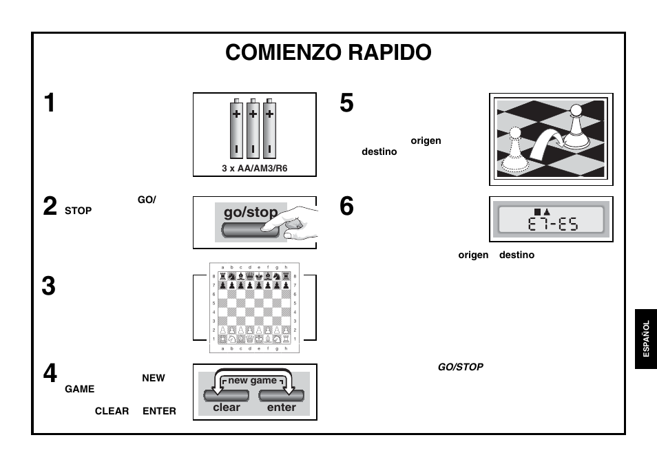 Comienzo rapido | Saitek Chess Explorer User Manual | Page 79 / 119