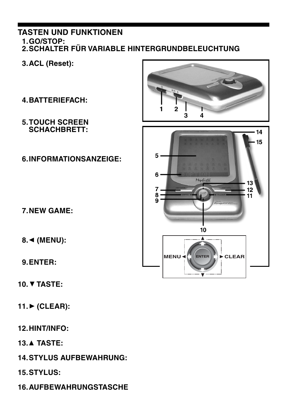 Saitek Mephisto Maestro Travel Chess Computer User Manual | Page 36 / 209