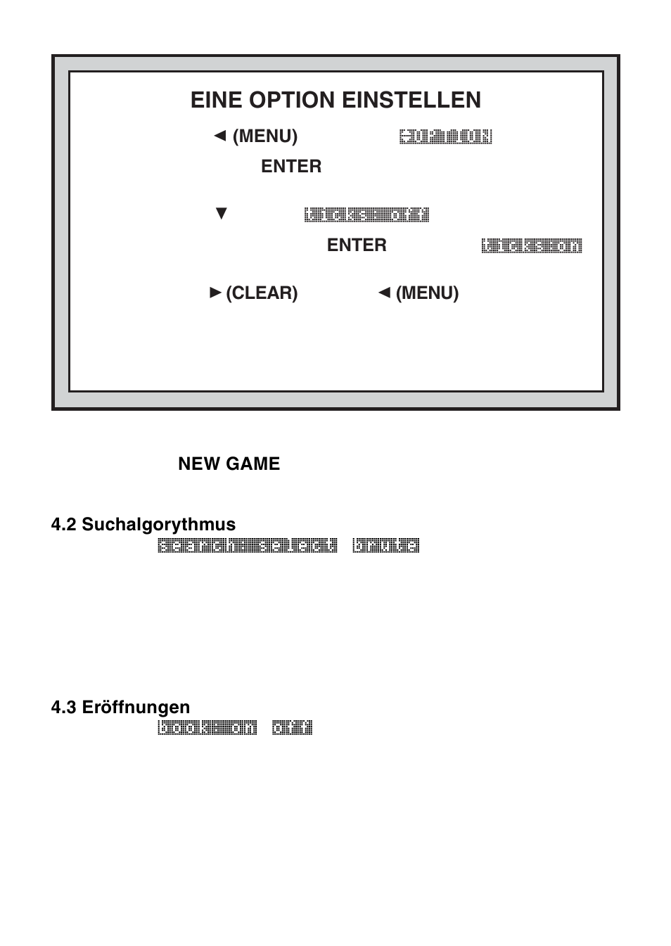 Eine option einstellen | Saitek Mephisto Maestro Travel Chess Computer User Manual | Page 44 / 209