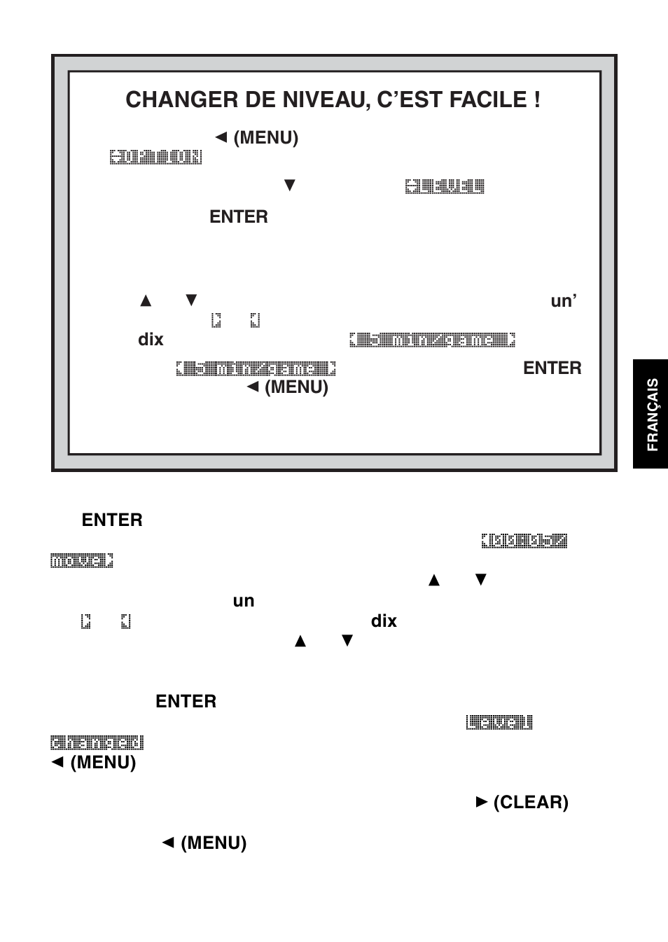 Changer de niveau, c’est facile | Saitek Mephisto Maestro Travel Chess Computer User Manual | Page 79 / 209