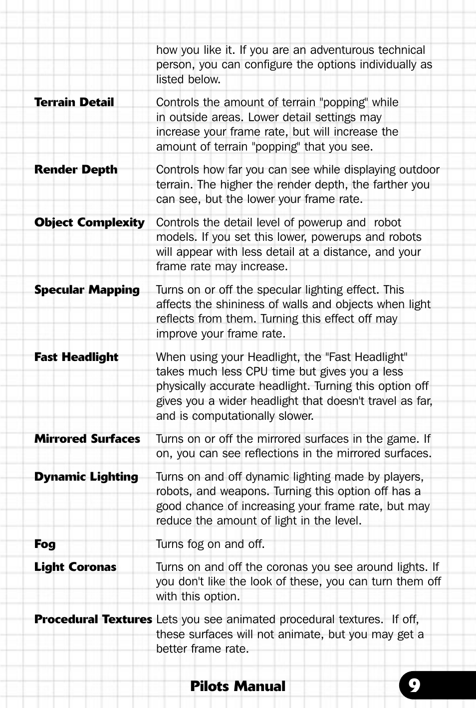 Pilots manual | Saitek III User Manual | Page 10 / 66