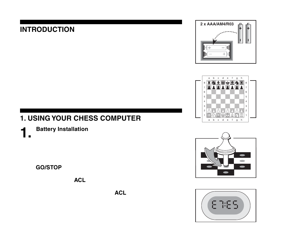 Introduction, Using your chess computer | Saitek Travel Chess User Manual | Page 6 / 154
