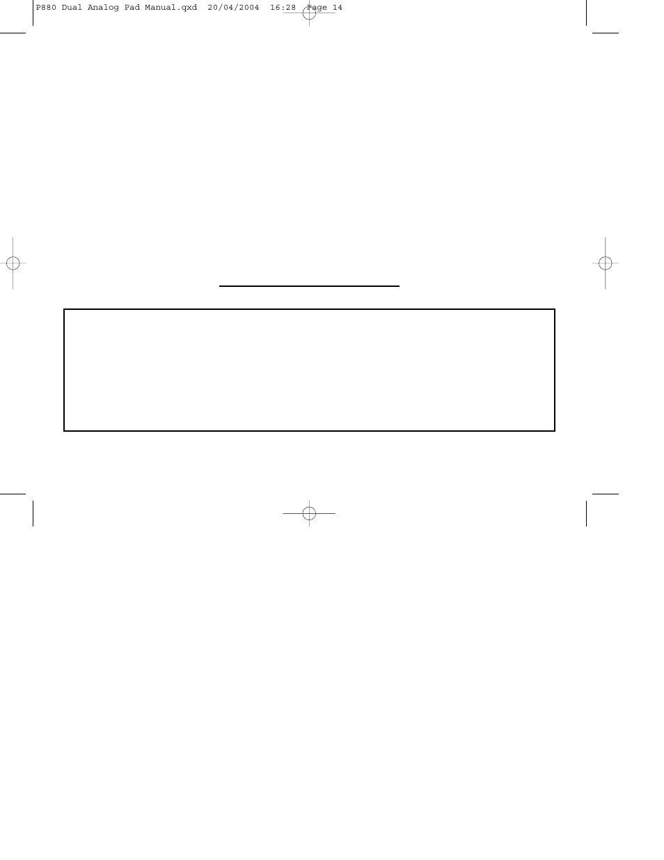 Information importante | Saitek P880 User Manual | Page 14 / 44