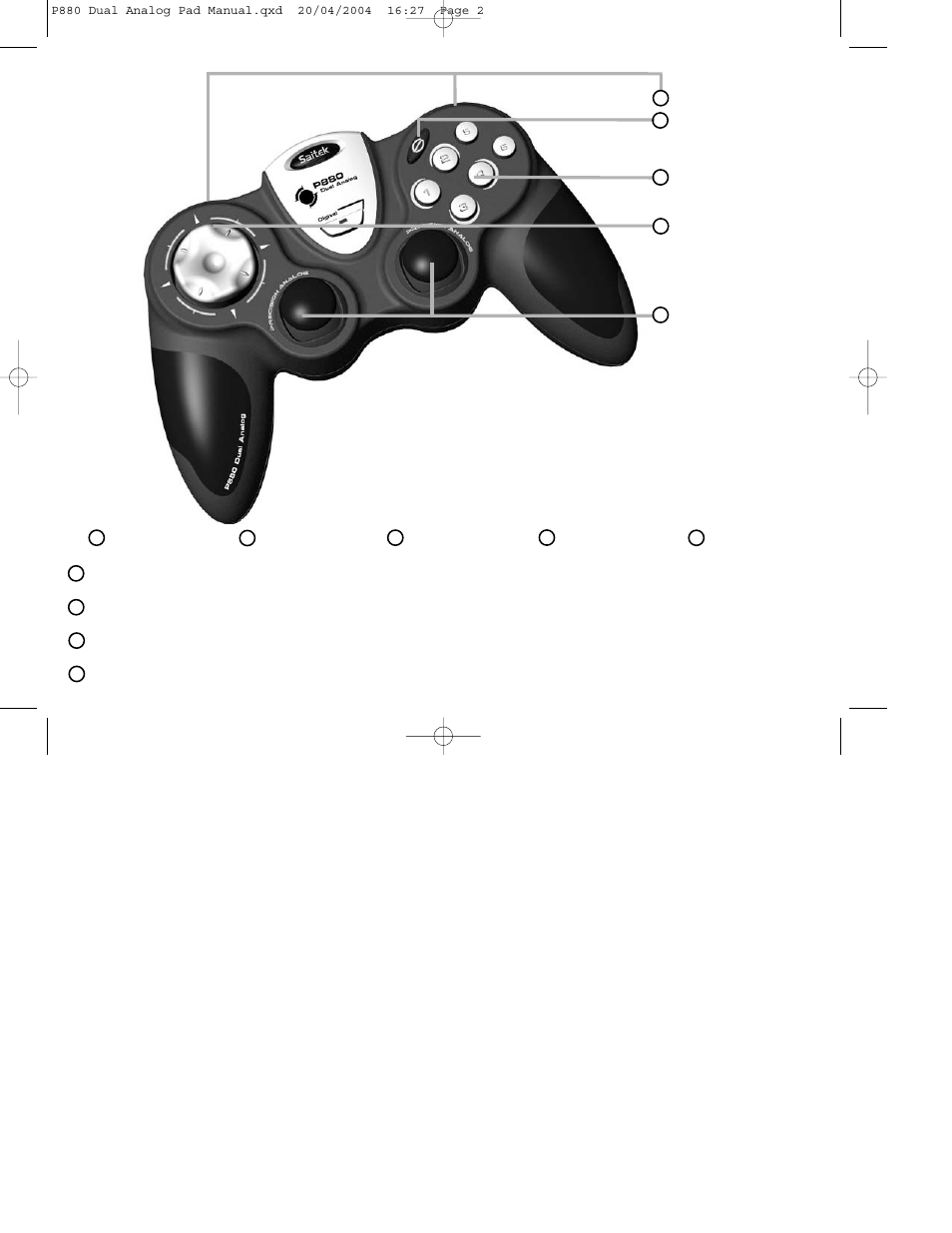 Saitek P880 User Manual | Page 2 / 44