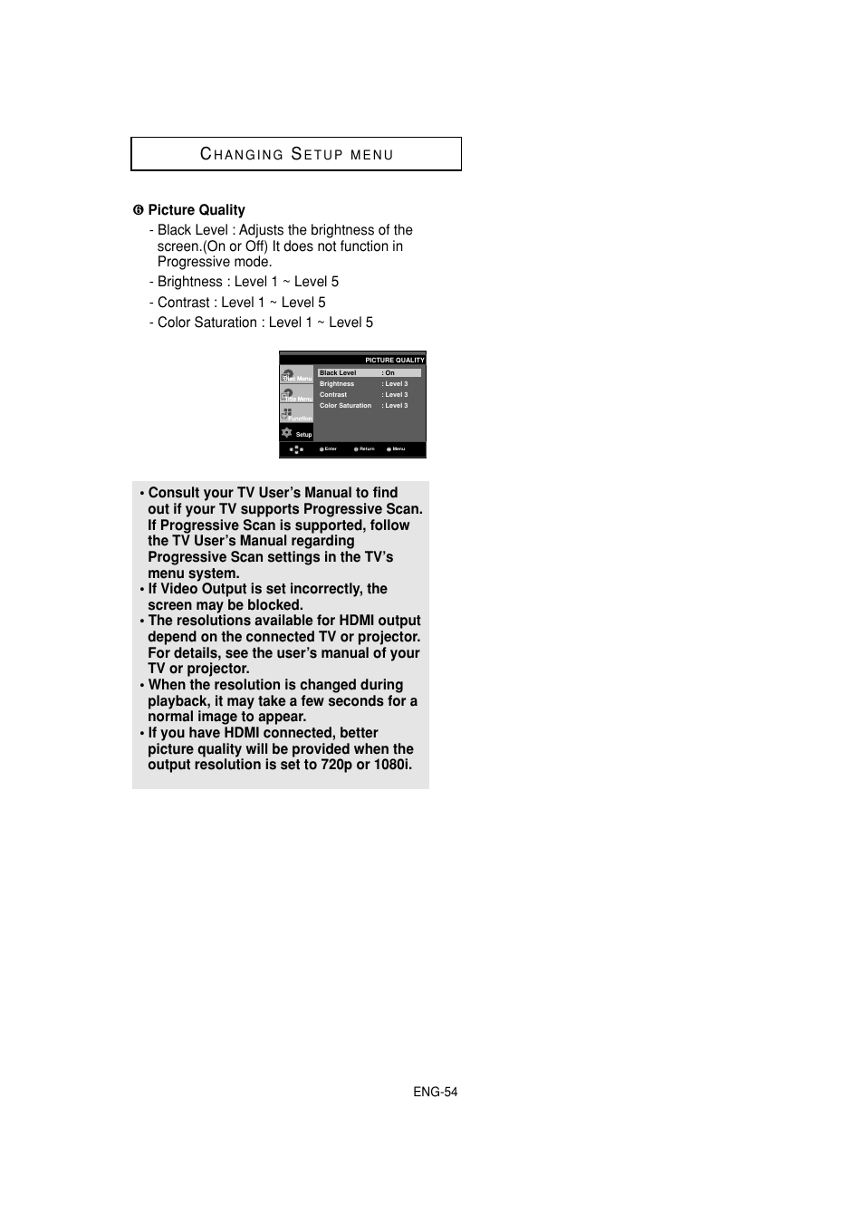Samsung DVD-HD870 User Manual | Page 54 / 62