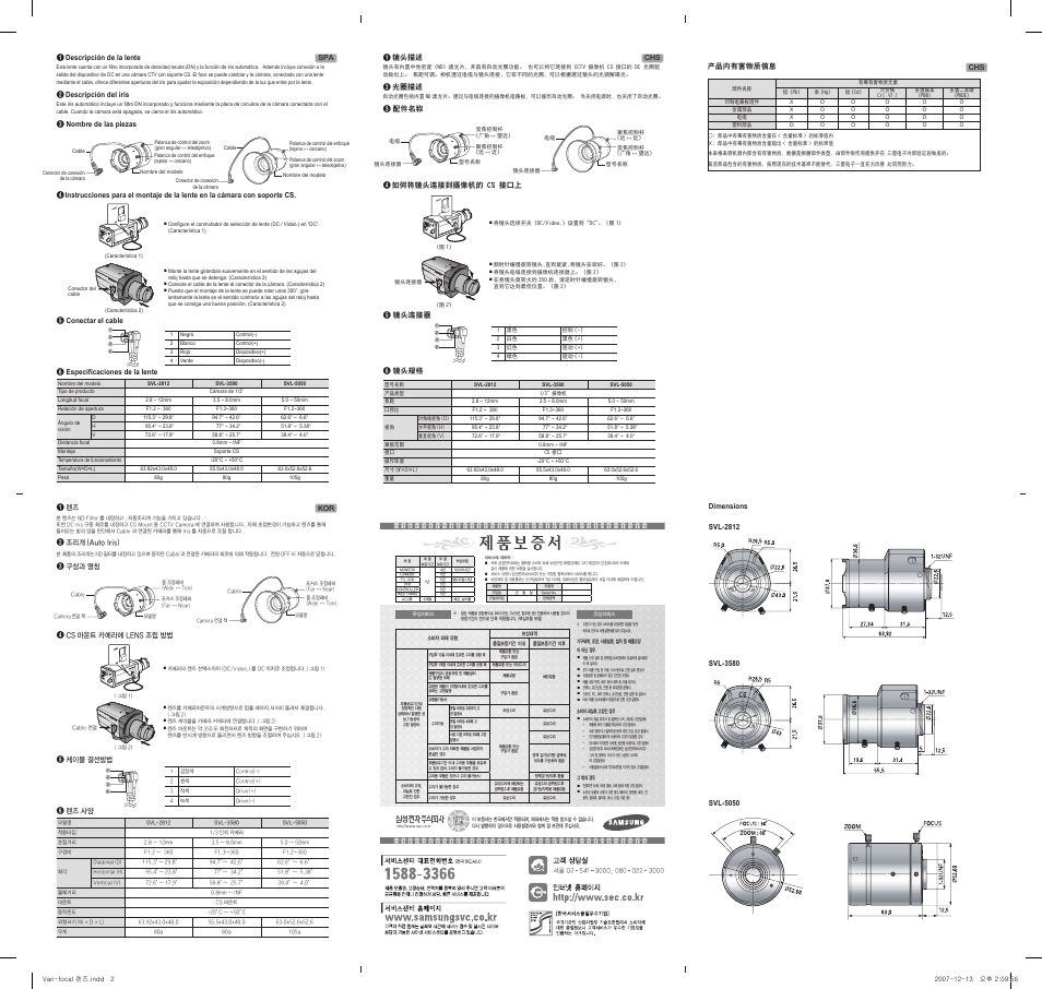 Samsung SVL-2812 User Manual | Page 2 / 2