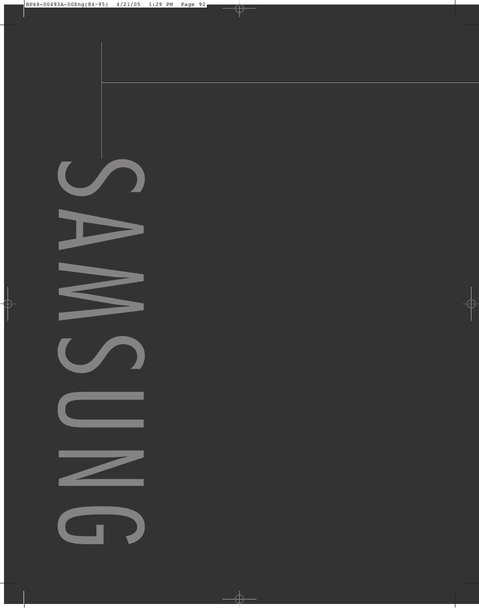 Samsung | Samsung HL-R6164W User Manual | Page 92 / 96