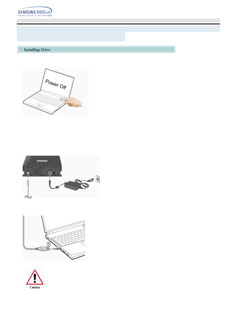 Installing dvd±r/rw drive | Samsung Blu-ray Player User Manual | Page 12 / 27