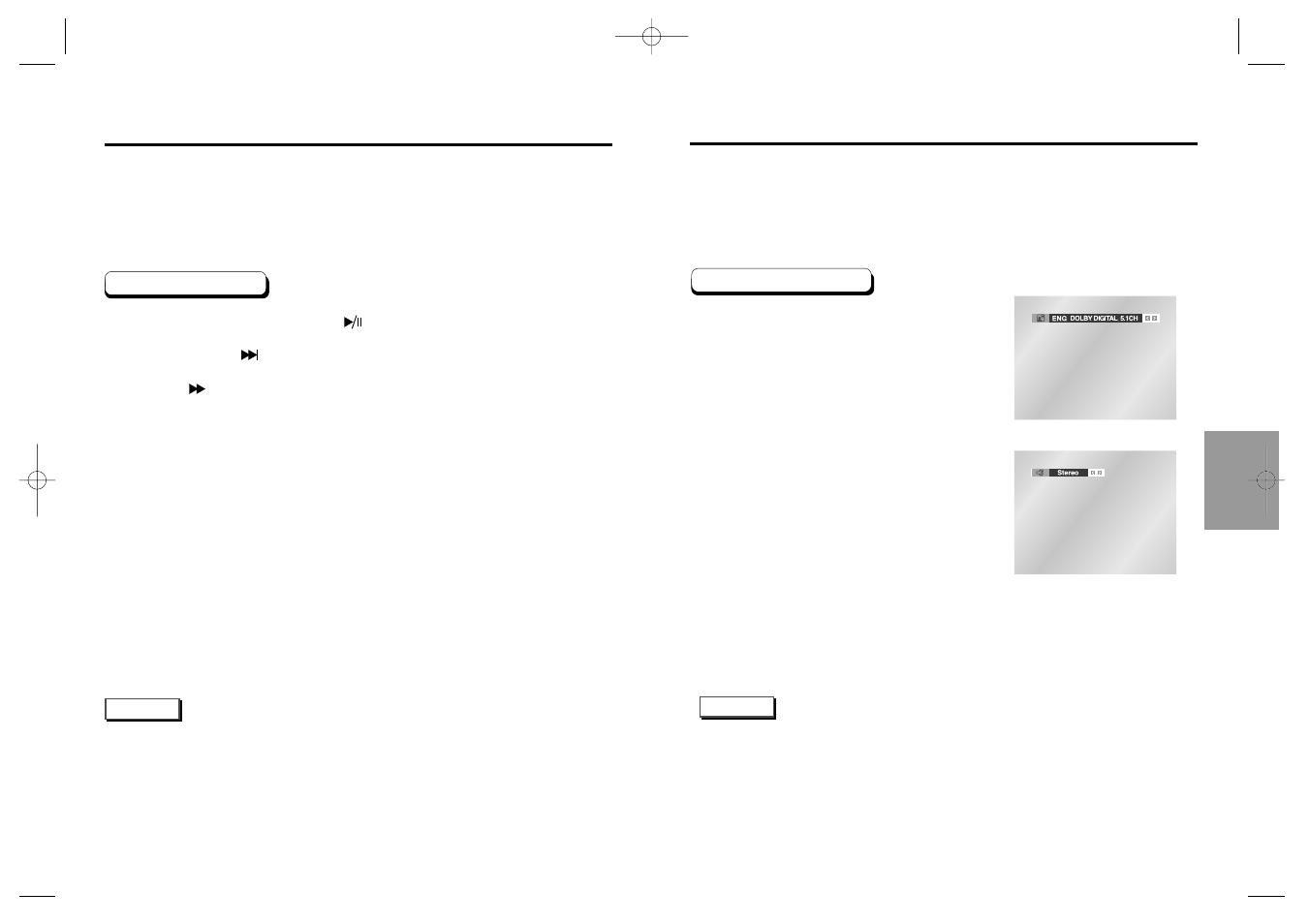 Slow repeat play, Selecting the audio language | Samsung DVD-P538K User Manual | Page 17 / 29