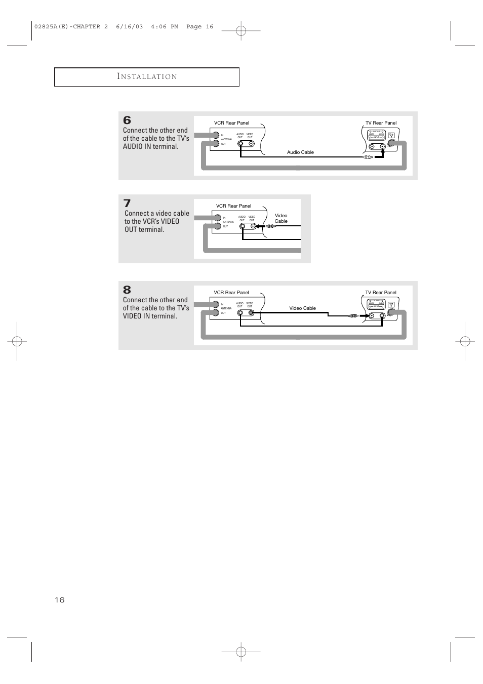 N s ta l l at i o n | Samsung CT-20H4 User Manual | Page 16 / 37