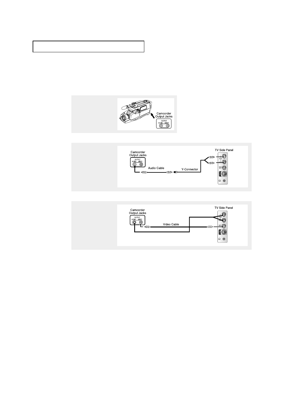 Connecting a camcorder | Samsung TXN 3275HF User Manual | Page 24 / 76