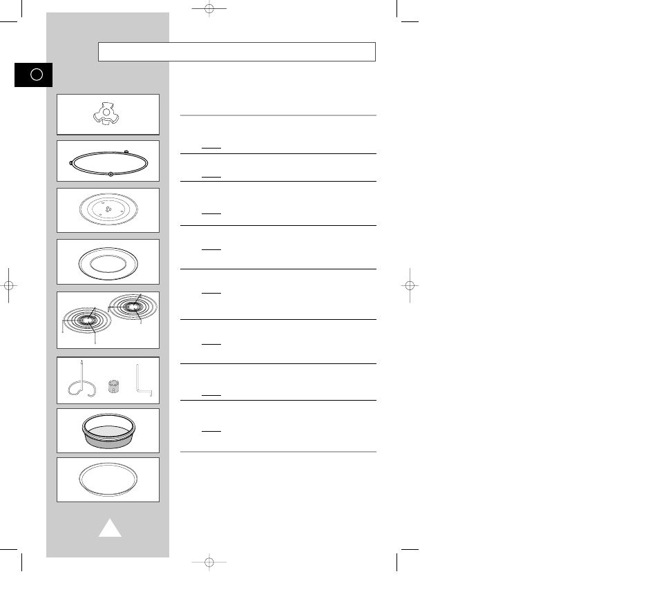 Accessories | Samsung CE118KF User Manual | Page 8 / 37