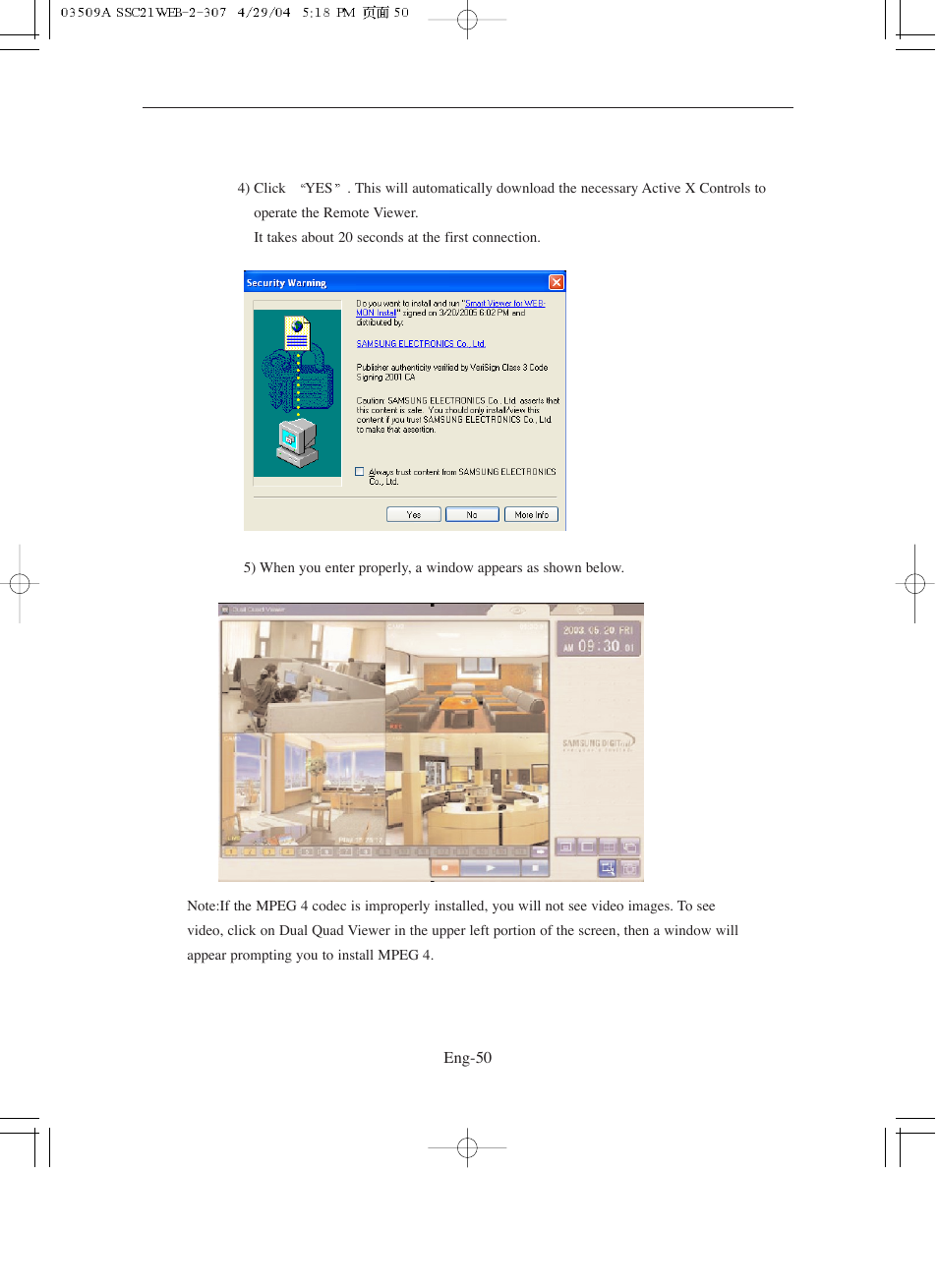 Samsung SMO-211QN User Manual | Page 50 / 112