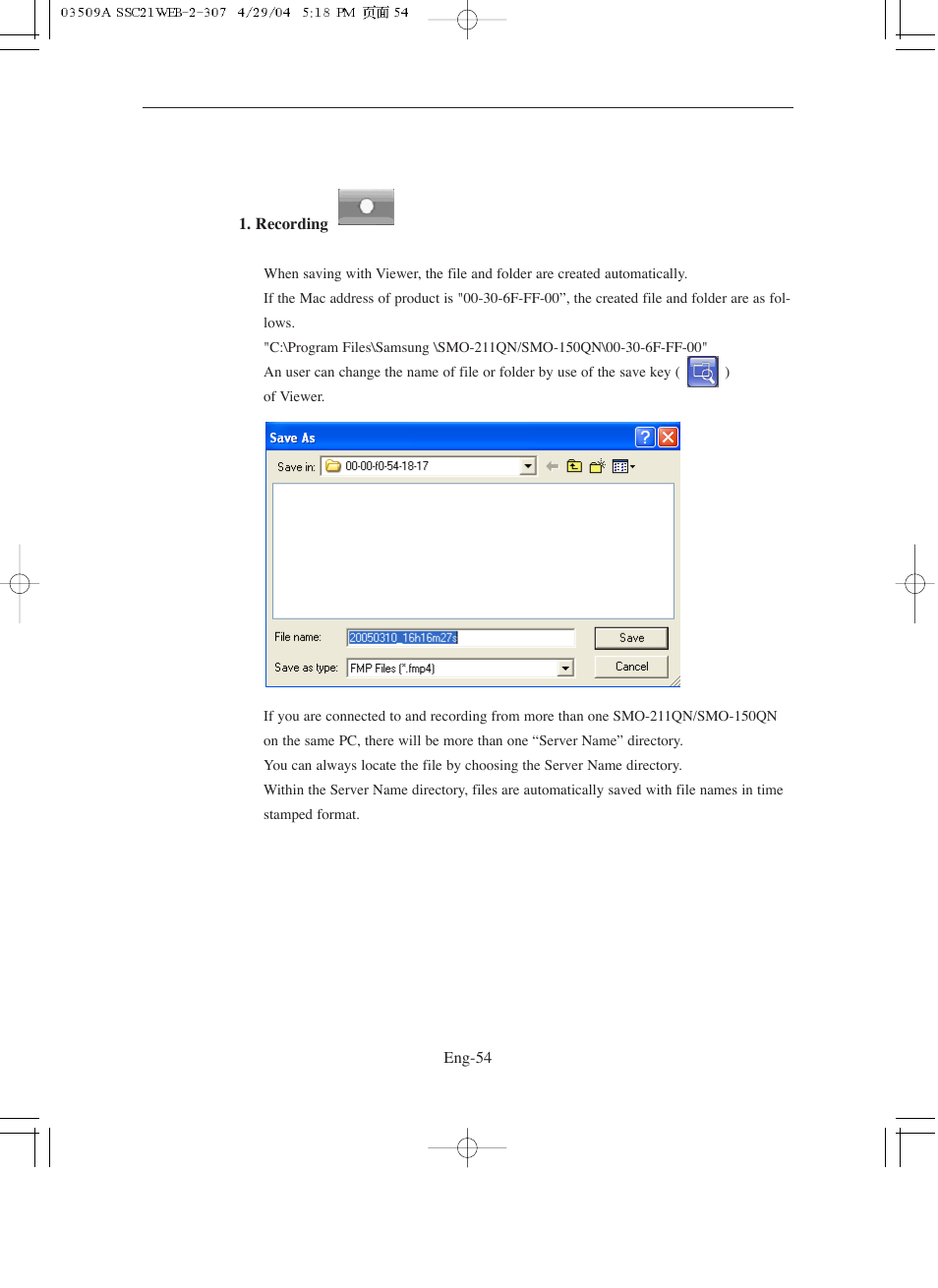 Samsung SMO-211QN User Manual | Page 54 / 112