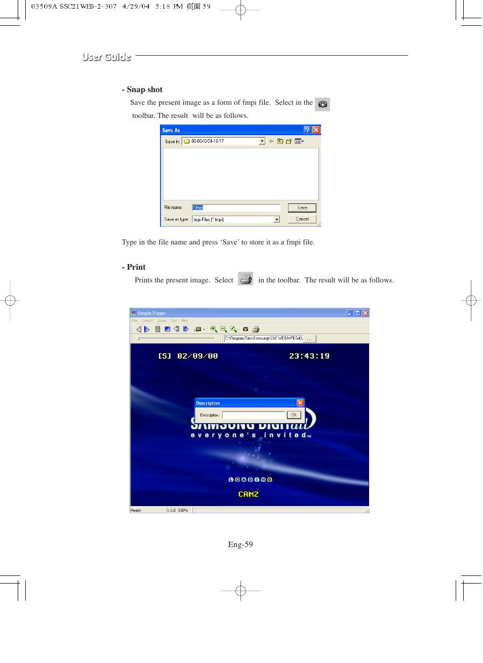 Samsung SMO-211QN User Manual | Page 59 / 112