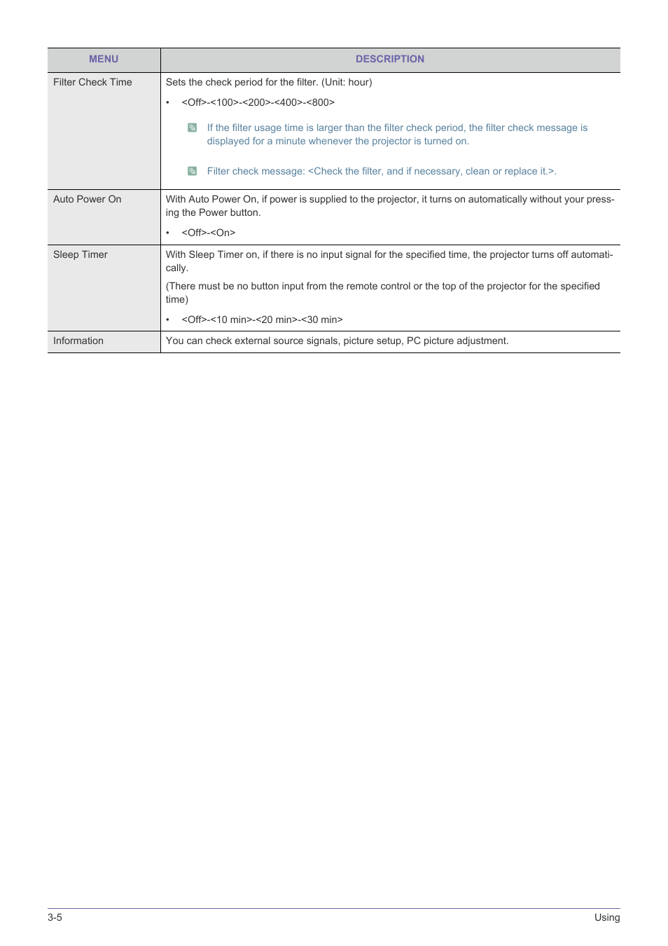 Samsung SP-L331 User Manual | Page 52 / 78