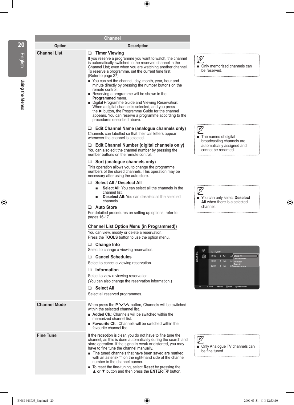 Samsung WD1950 User Manual | Page 20 / 49