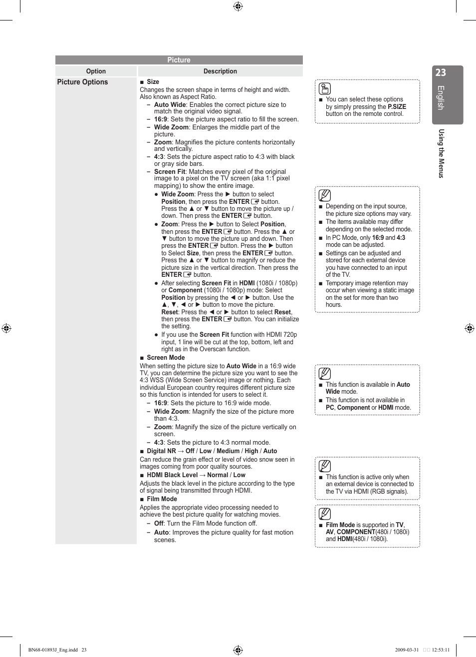 Samsung WD1950 User Manual | Page 23 / 49