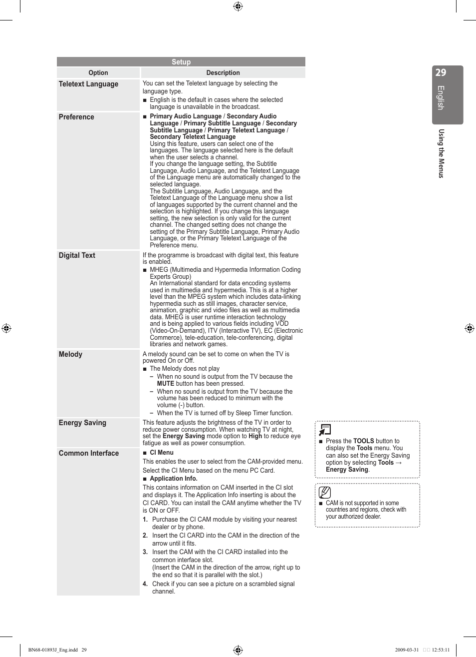 Samsung WD1950 User Manual | Page 29 / 49