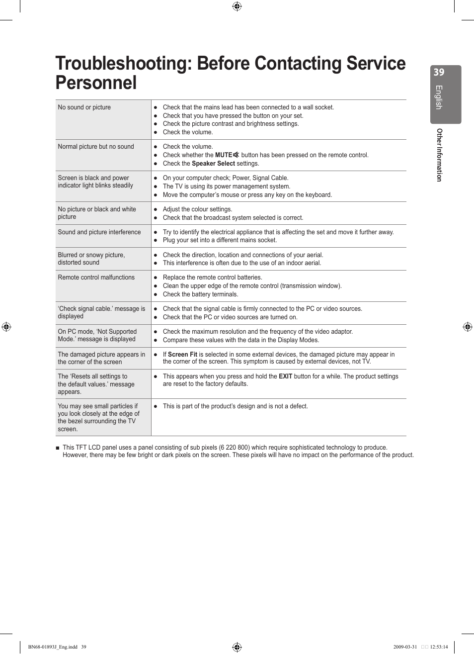 Samsung WD1950 User Manual | Page 39 / 49