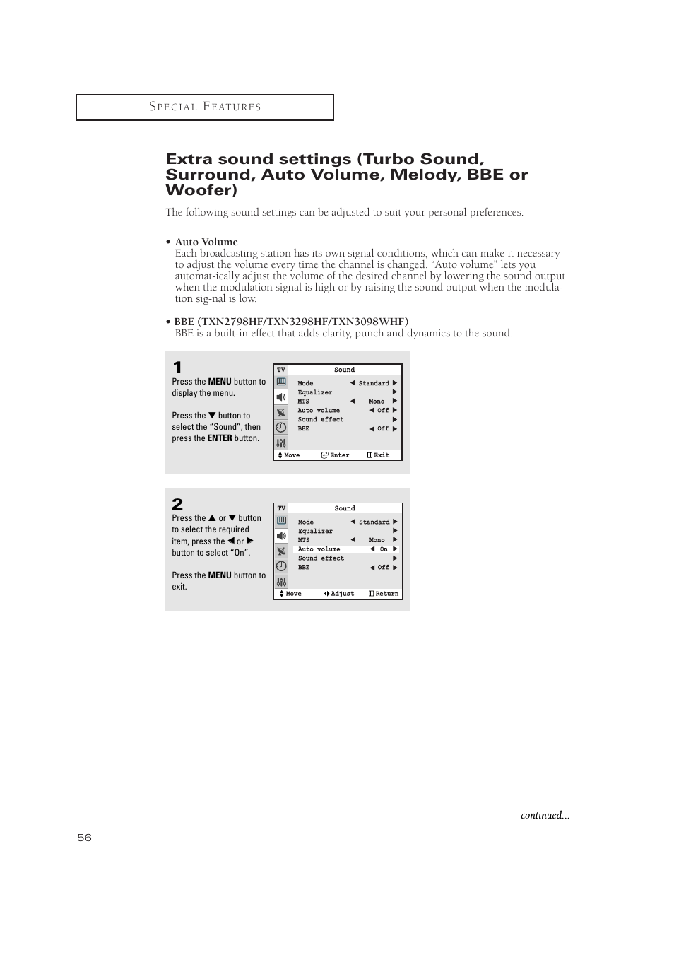 Samsung TXN3275HF/TXN2670WHF User Manual | Page 56 / 79