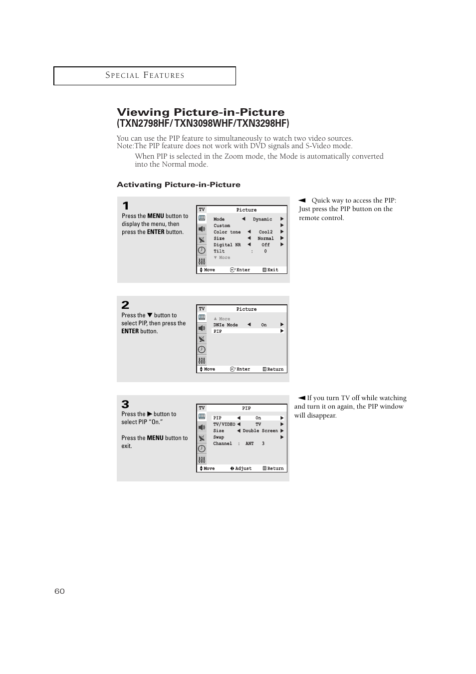Samsung TXN3275HF/TXN2670WHF User Manual | Page 60 / 79