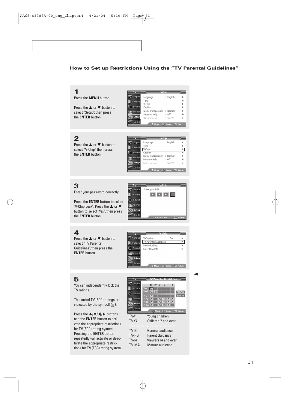 Samsung DynaFlat TX-P3076WH User Manual | Page 61 / 92