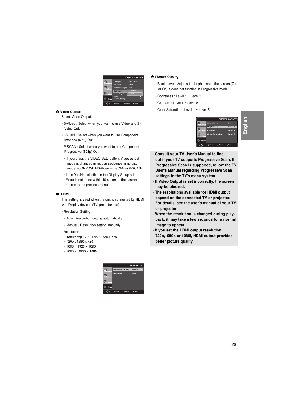 English | Samsung 1080P7 User Manual | Page 29 / 36