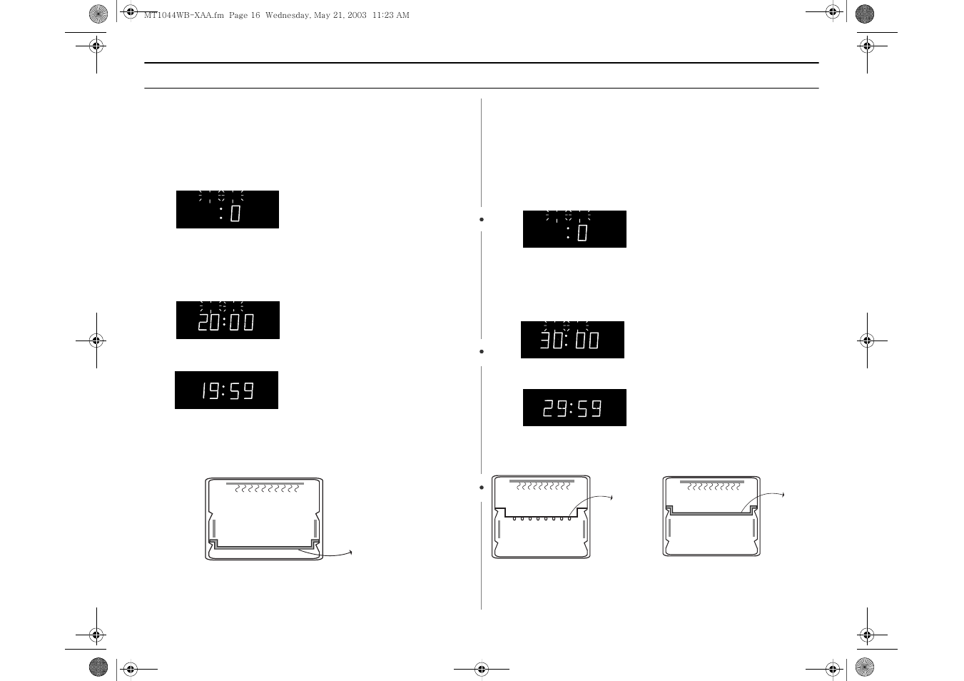 Warming, Top browning, Operation | Samsung MT1066SB User Manual | Page 16 / 36