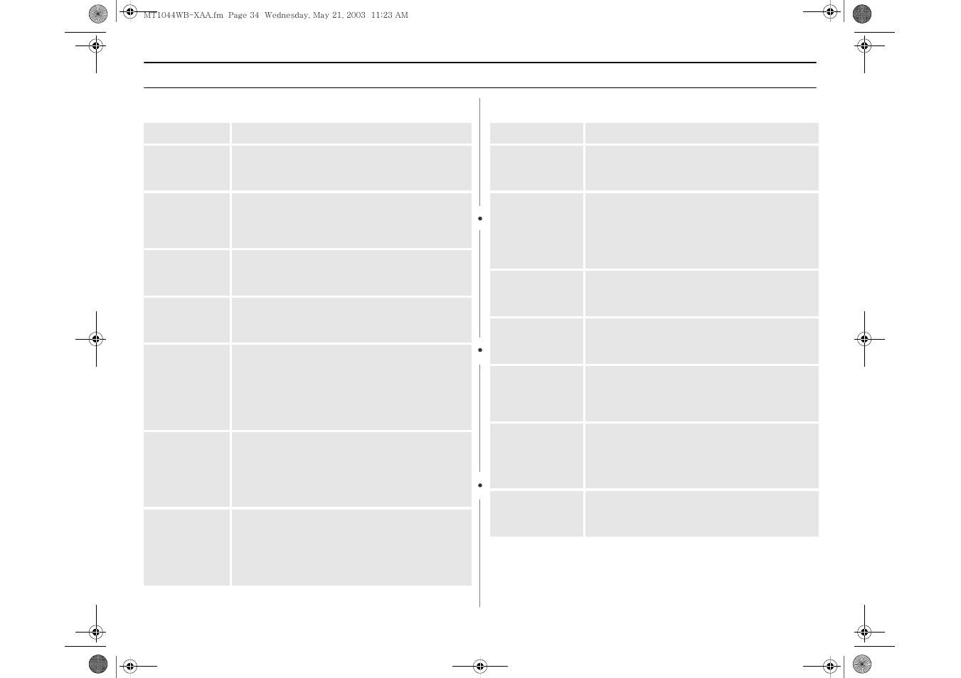 Guía de consulta rápida en español | Samsung MT1066SB User Manual | Page 34 / 36