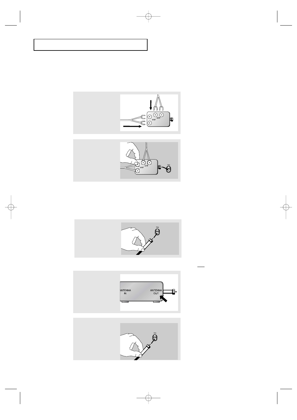 Connecting cable tv | Samsung CFTD2085 User Manual | Page 12 / 98