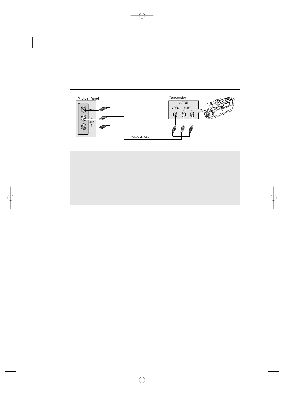 Connecting a camcorder | Samsung CFTD2085 User Manual | Page 15 / 98