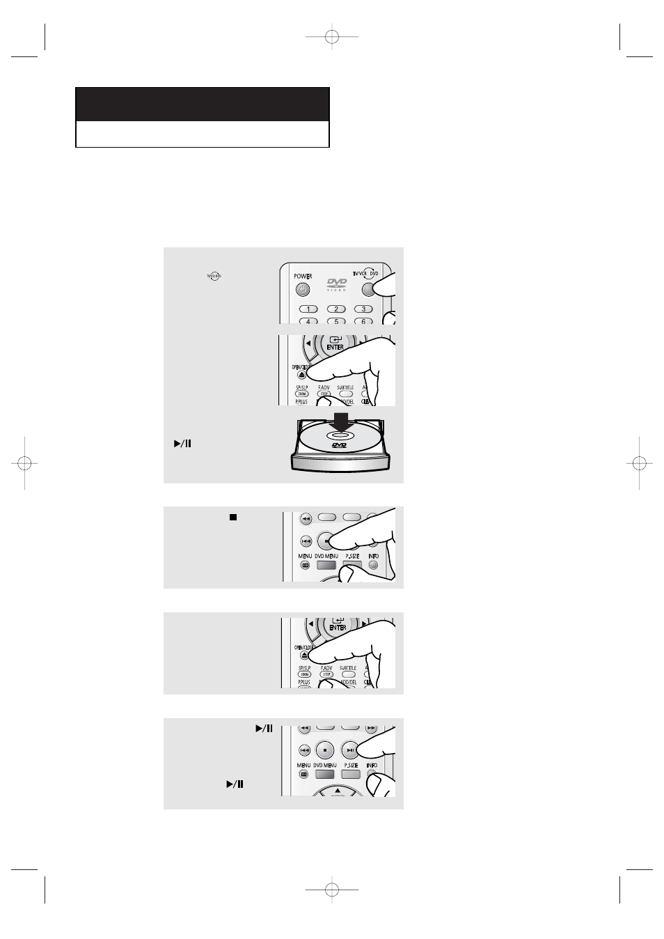 Playing a disc, D v d o | Samsung CFTD2085 User Manual | Page 49 / 98
