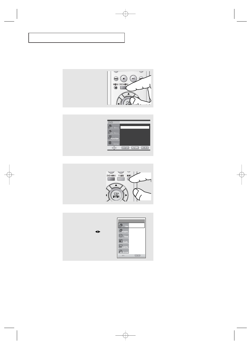 Displaying the disc information, D v d o | Samsung CFTD2085 User Manual | Page 58 / 98