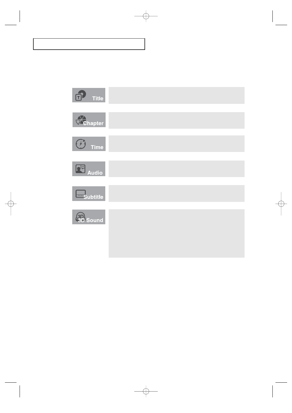 D v d o | Samsung CFTD2085 User Manual | Page 59 / 98
