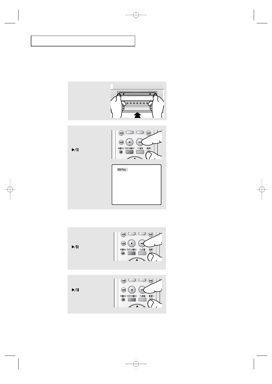 Playing a pre-recorded video cassette tape, V c r o | Samsung CFTD2085 User Manual | Page 75 / 98