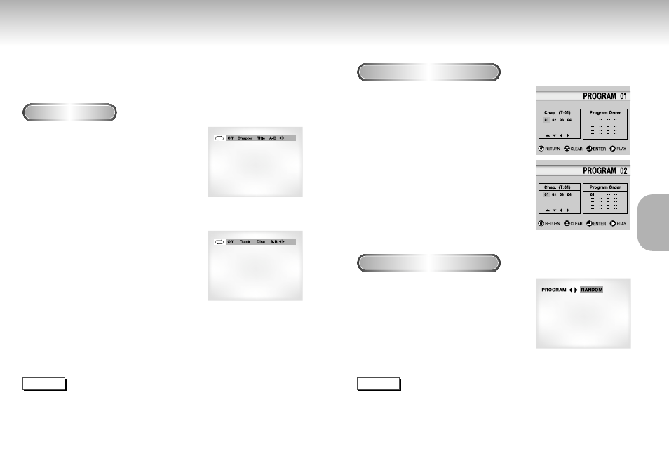 Repeat play program play & random play | Samsung AK68-00102A User Manual | Page 11 / 21