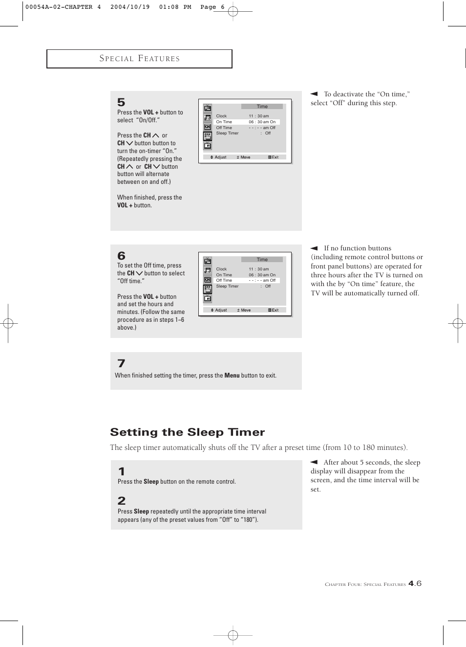 Setting the sleep timer | Samsung HCN553W User Manual | Page 51 / 71